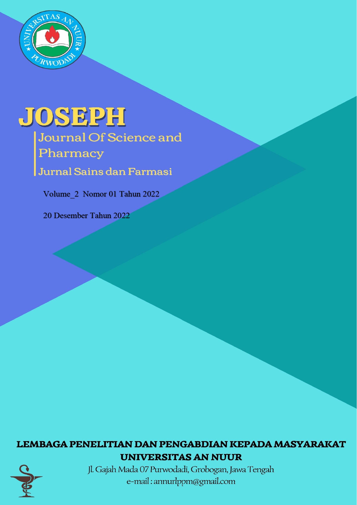 					View Vol. 2 No. 01 (2022): Journal of Science and Pharmacy (Joseph)
				